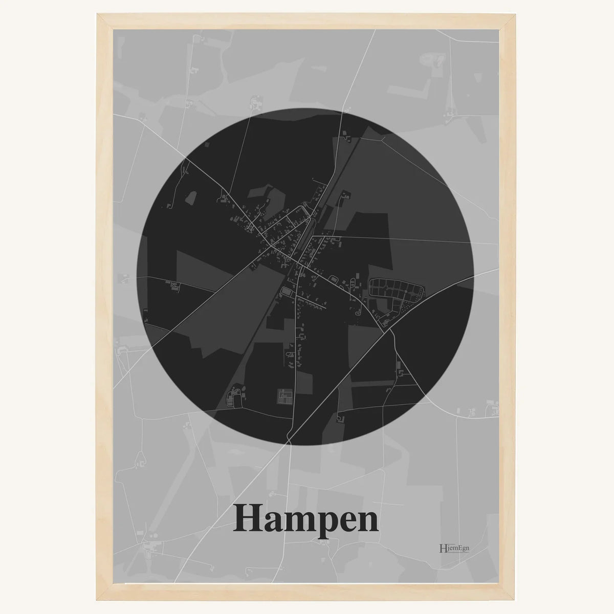 Hampen plakat – Centrum 2026 – Mørk grå