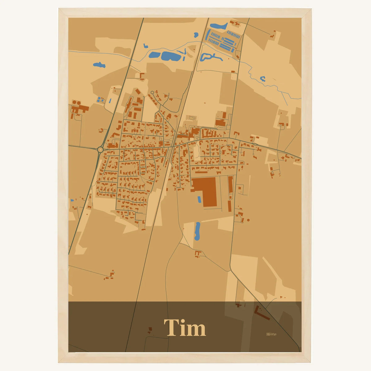 Tim plakat – Firkantet 2026 – Lys pastel brun