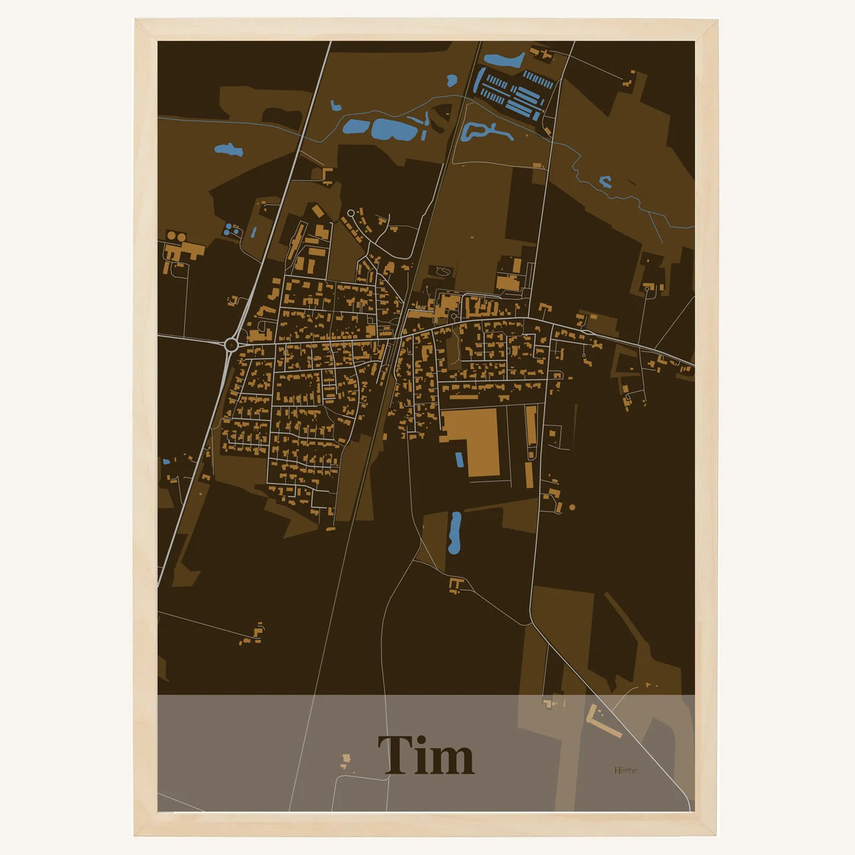 Tim plakat – Firkantet 2026 – Mørk brun