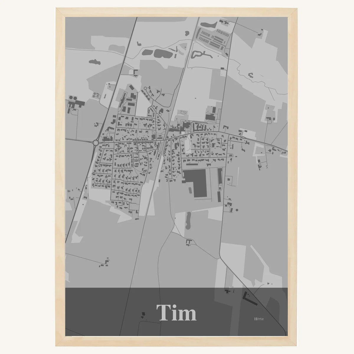 Tim plakat – Firkantet 2026 – Lys pastel grå