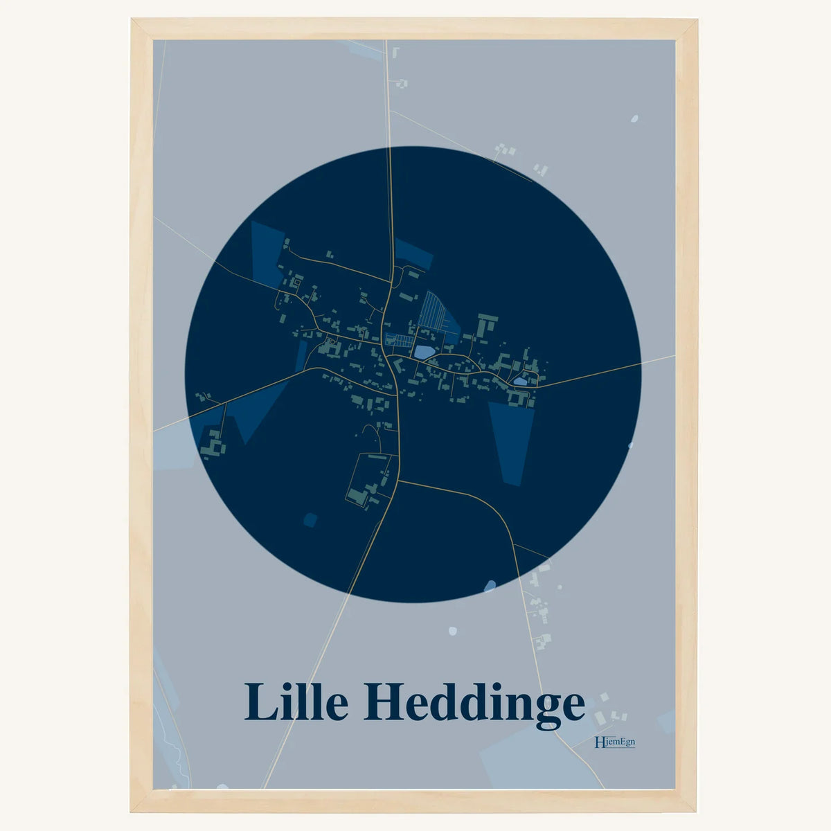 Lille Heddinge plakat – Centrum 2026 – Mørk blå