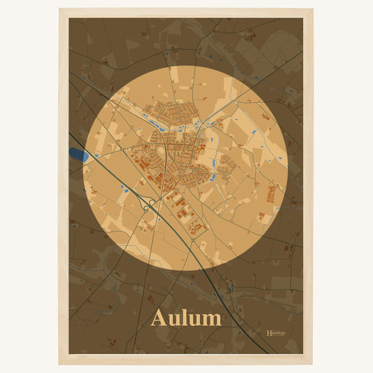 Aulum plakat – Centrum 2026 – Lys pastel brun