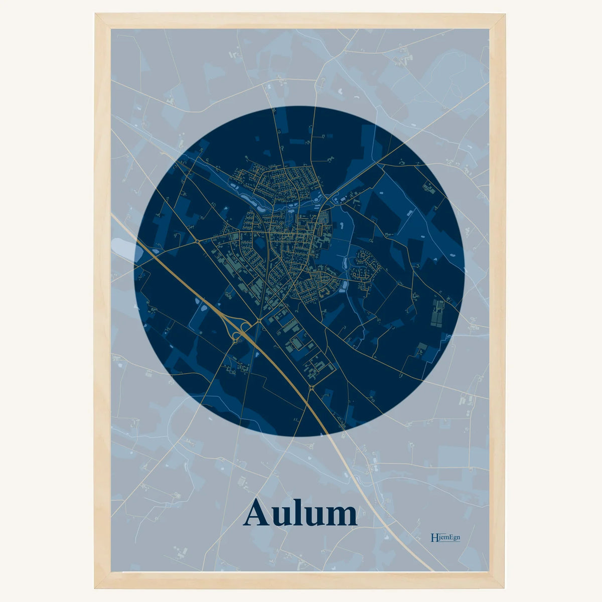 Aulum plakat – Centrum 2026 – Mørk blå