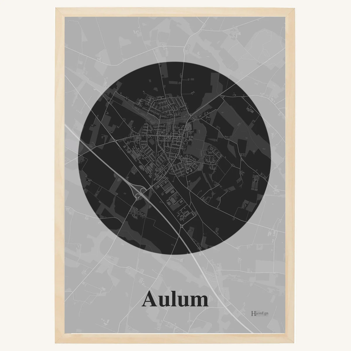 Aulum plakat – Centrum 2026 – Mørk grå