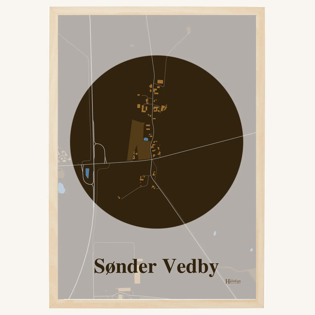 Sønder Vedby plakat – Centrum 2026 – Mørk brun
