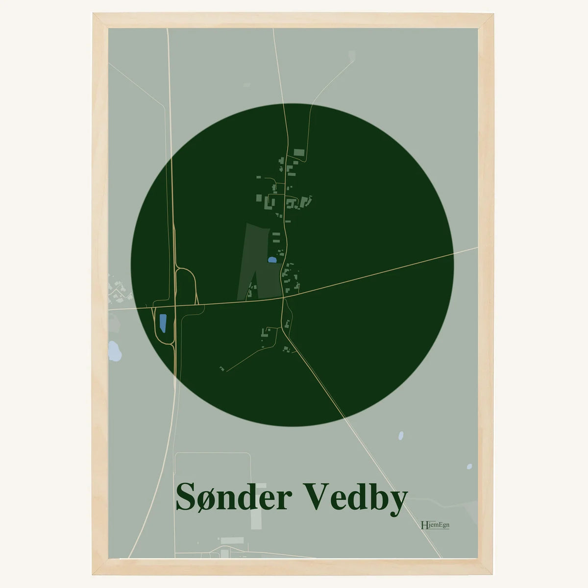 Sønder Vedby plakat – Centrum 2026 – Mørk grøn
