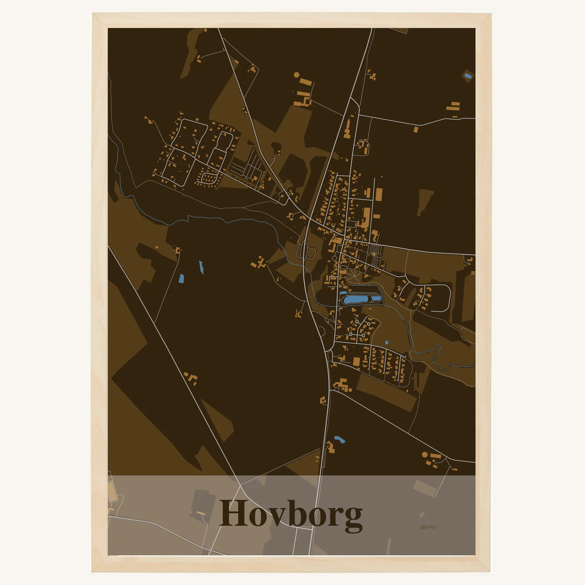 Hovborg plakat – Firkantet 2026 – Mørk brun