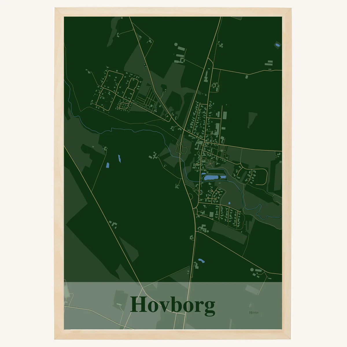 Hovborg plakat – Firkantet 2026 – Mørk grøn