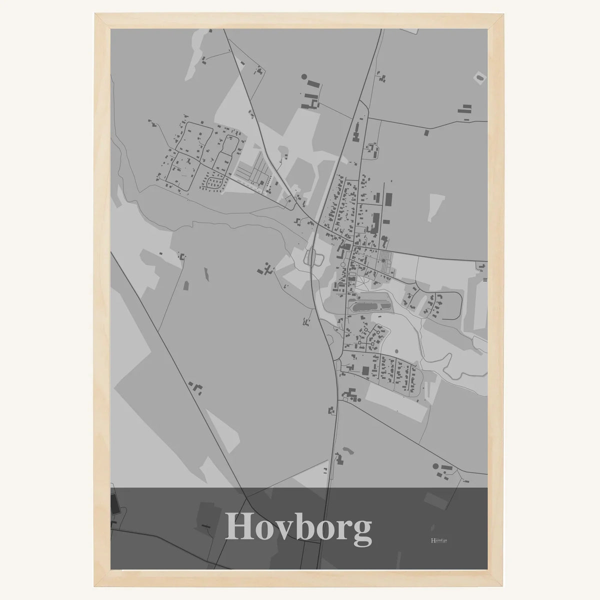 Hovborg plakat – Firkantet 2026 – Lys pastel grå