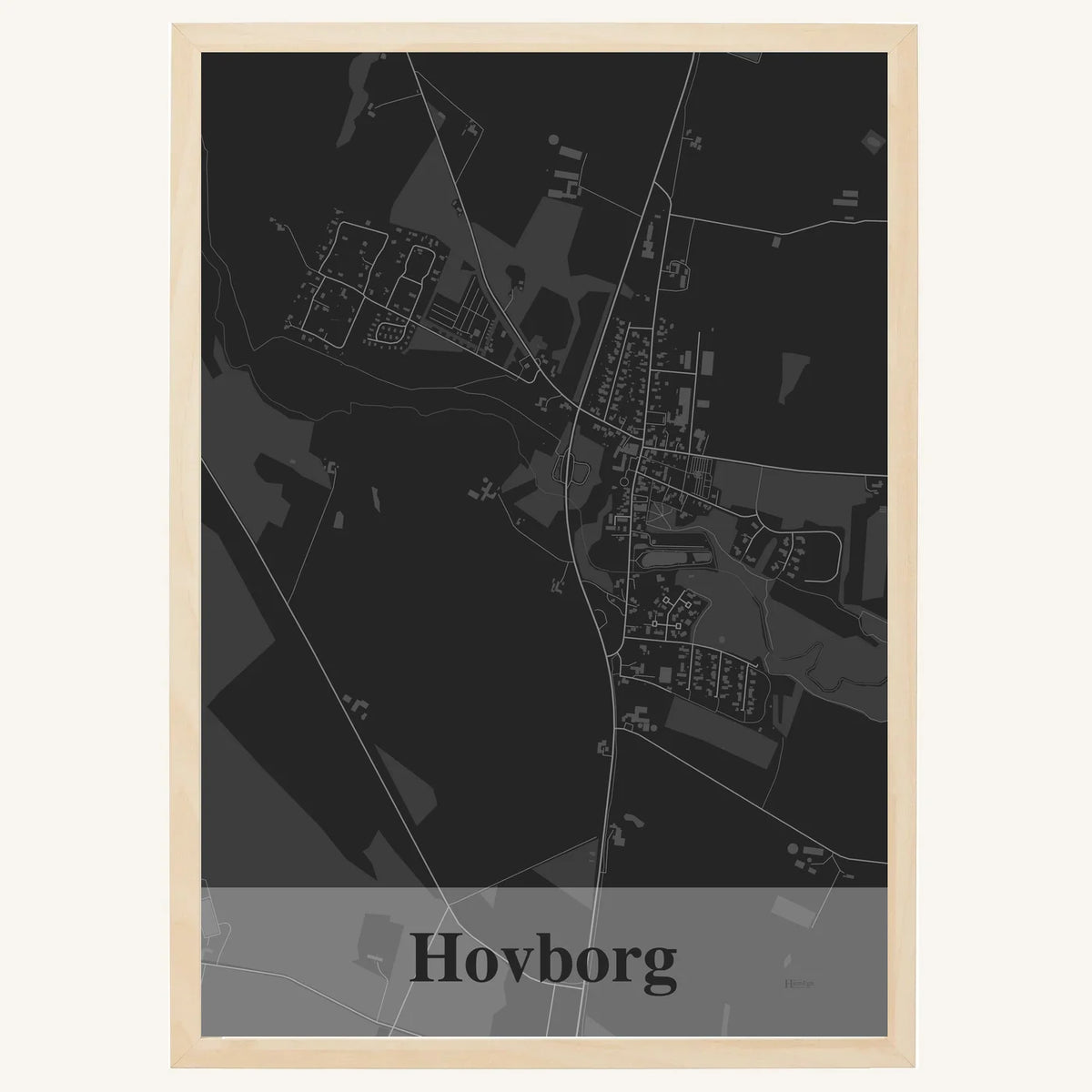 Hovborg plakat – Firkantet 2026 – Mørk grå