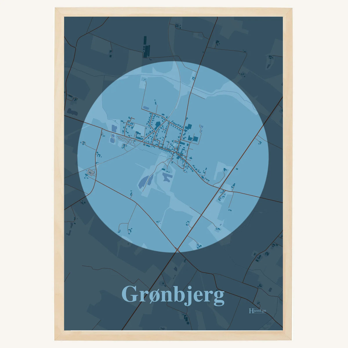 Grønbjerg plakat – Centrum 2026 – Lys pastel blå