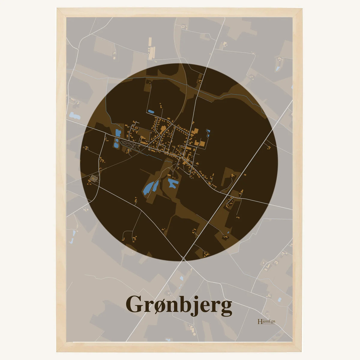 Grønbjerg plakat – Centrum 2026 – Mørk brun