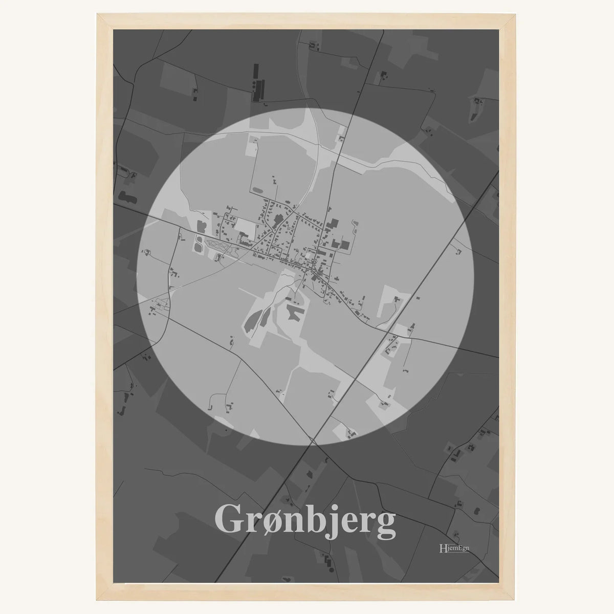 Grønbjerg plakat – Centrum 2026 – Lys pastel grå