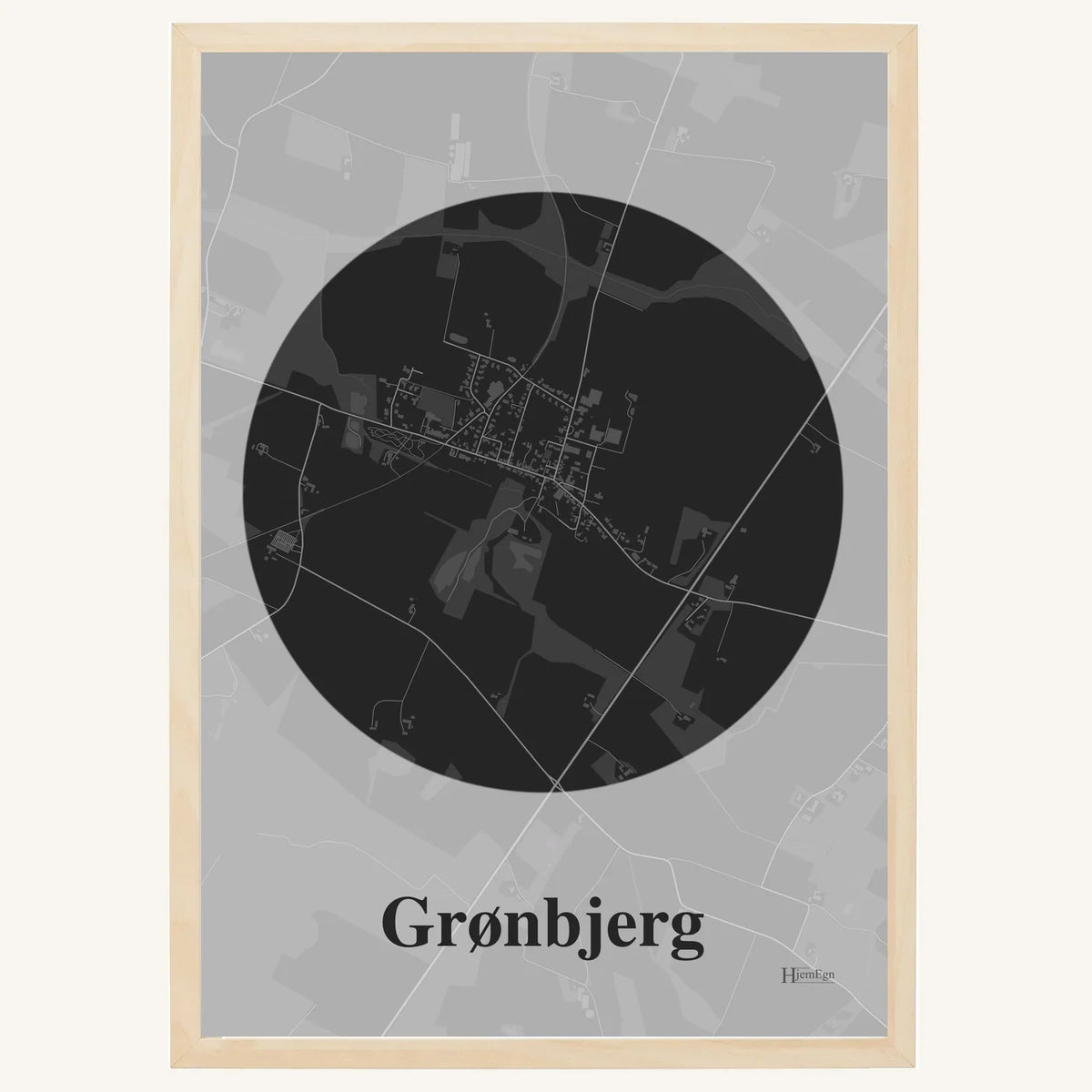 Grønbjerg plakat – Centrum 2026 – Mørk grå