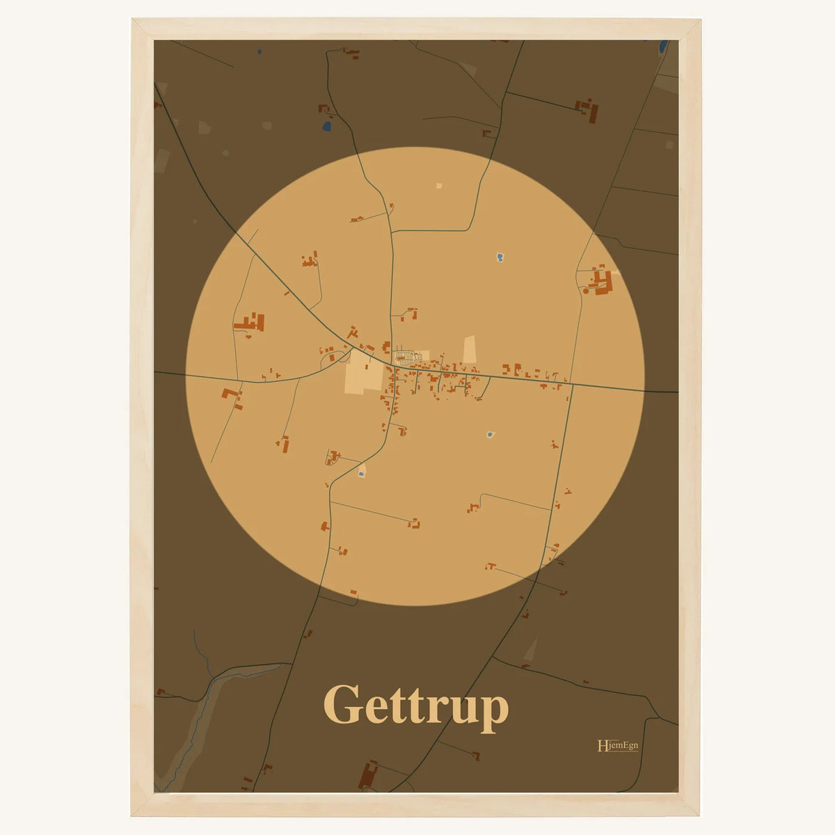 Gettrup plakat – Centrum 2026 – Lys pastel brun