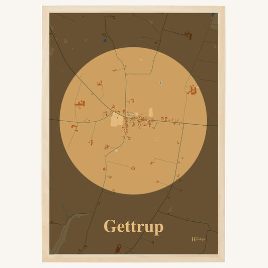 Gettrup plakat – Centrum 2026 – Lys pastel brun