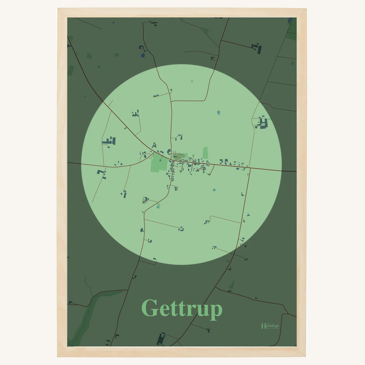 Gettrup plakat – Centrum 2026 – Lys pastel grøn