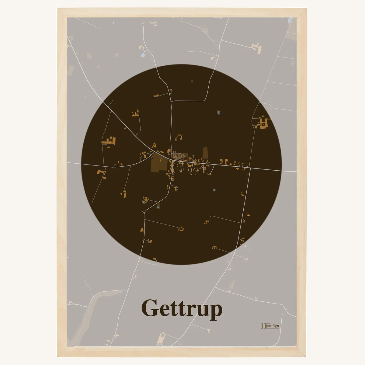 Gettrup plakat – Centrum 2026 – Mørk brun