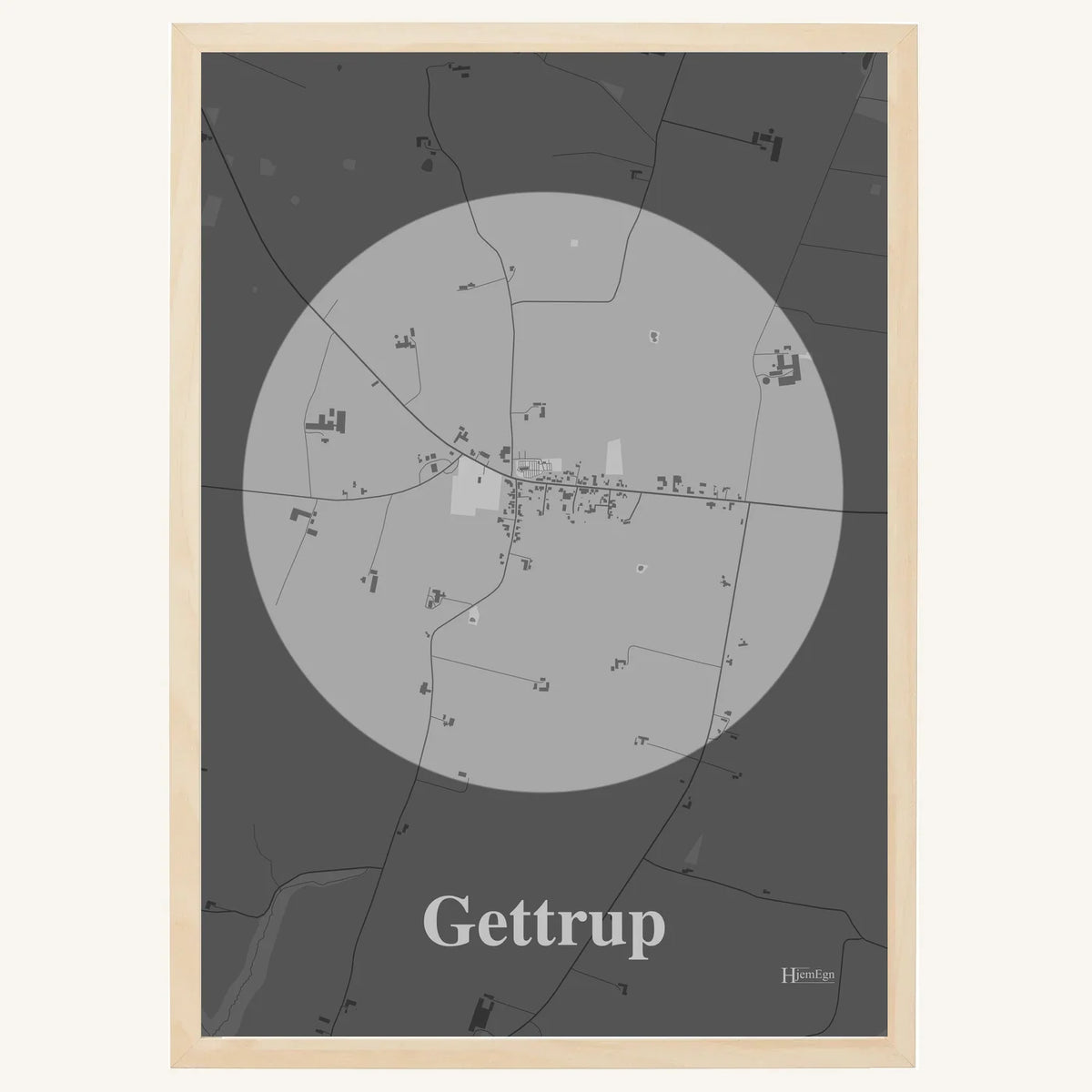 Gettrup plakat – Centrum 2026 – Lys pastel grå