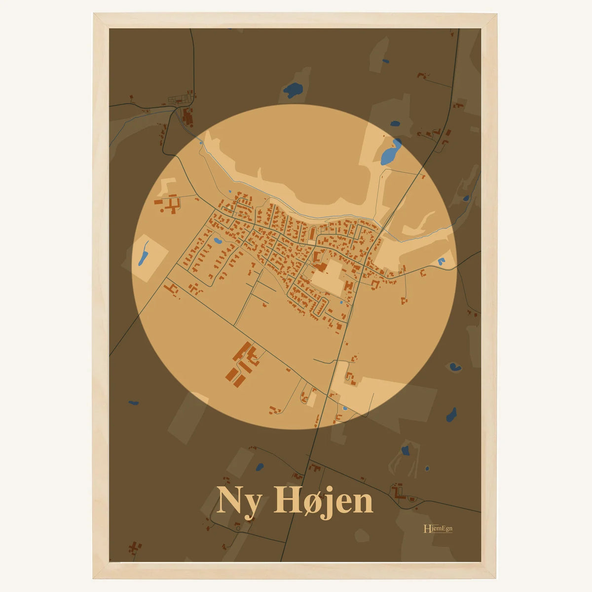 Ny Højen plakat – Centrum 2026 – Lys pastel brun
