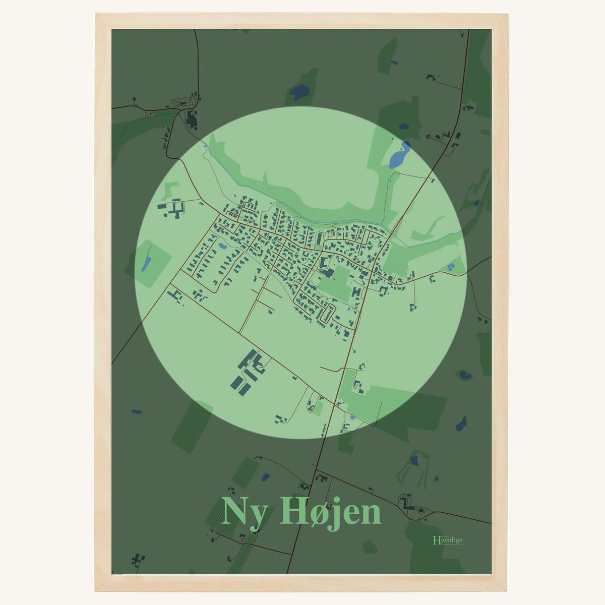 Ny Højen plakat – Centrum 2026 – Lys pastel grøn
