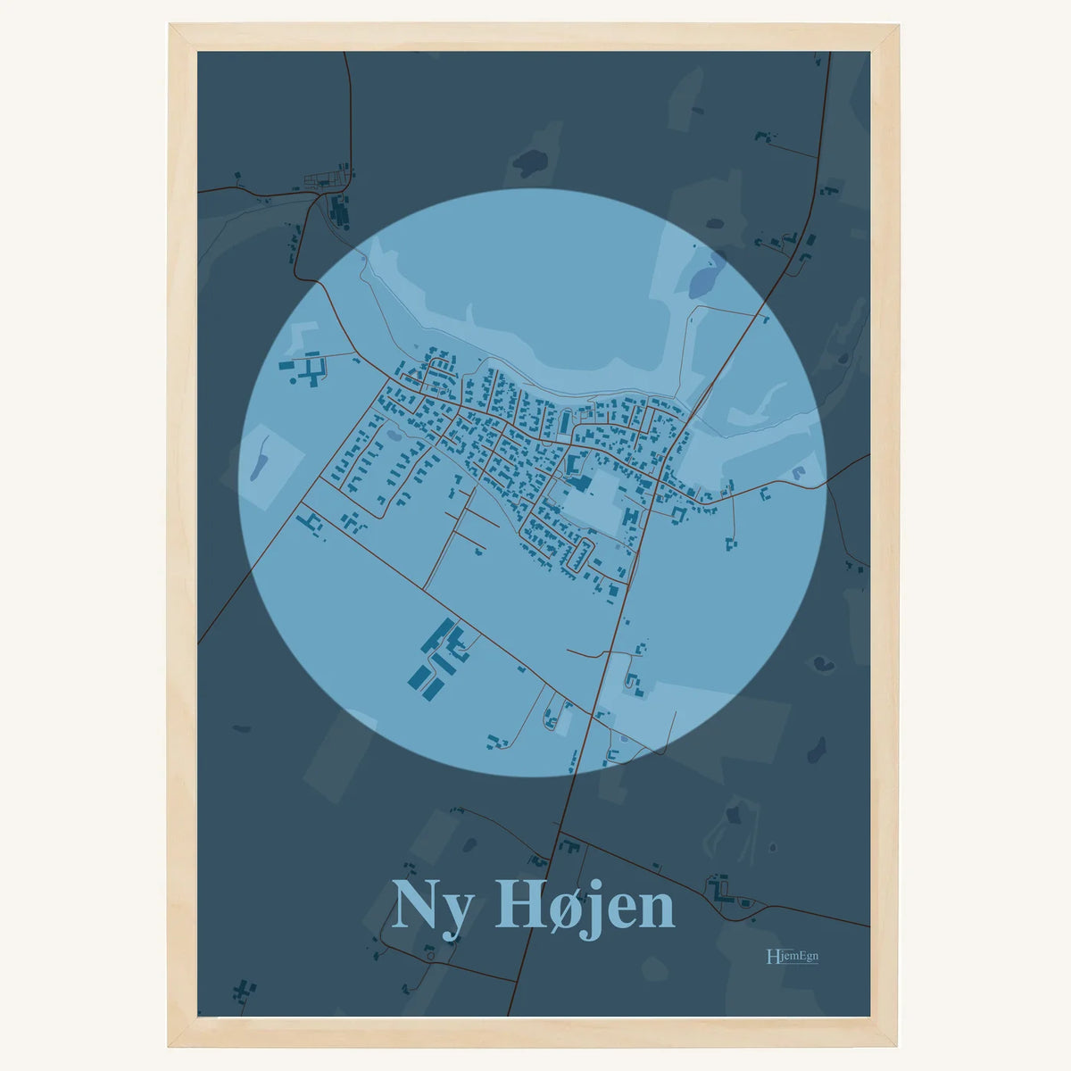 Ny Højen plakat – Centrum 2026 – Lys pastel blå