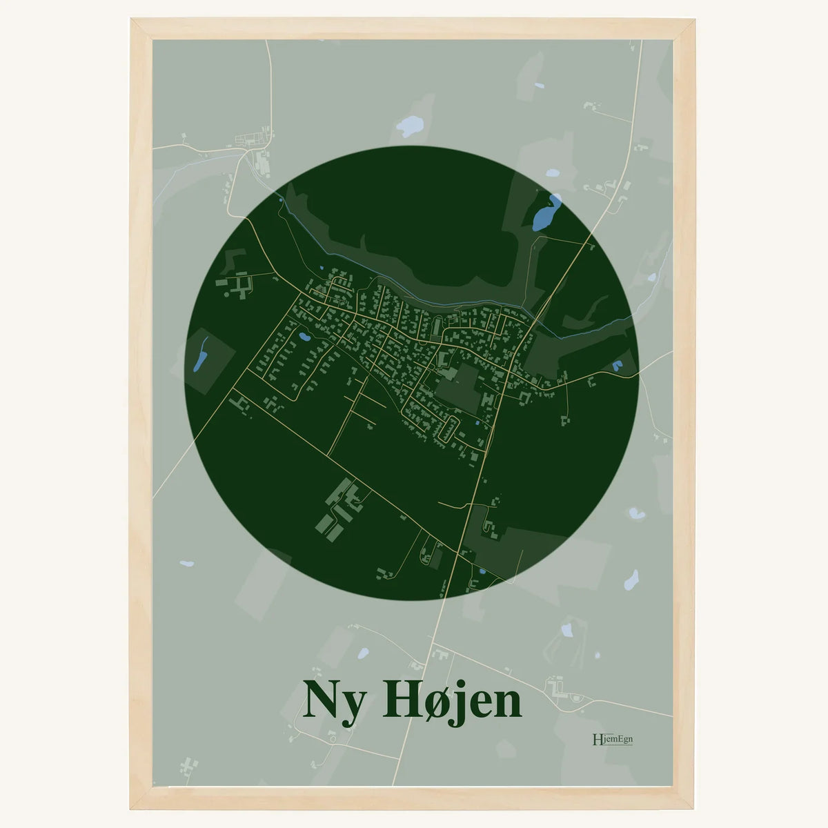 Ny Højen plakat – Centrum 2026 – Mørk grøn