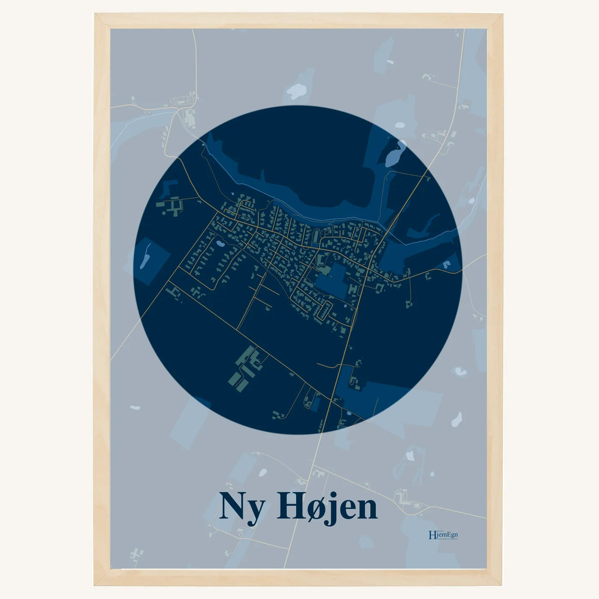 Ny Højen plakat – Centrum 2026 – Mørk blå