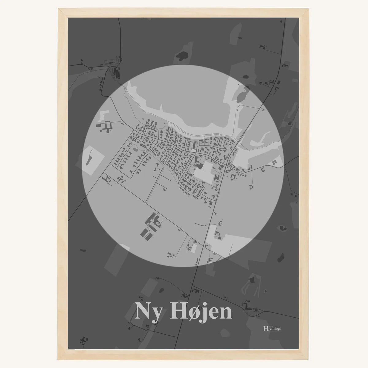 Ny Højen plakat – Centrum 2026 – Lys pastel grå