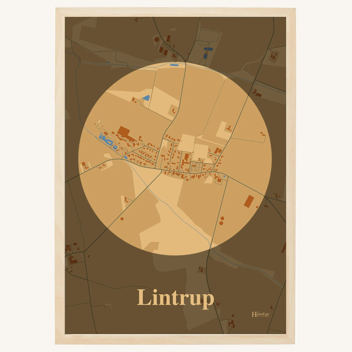 Lintrup plakat – Centrum 2026 – Lys pastel brun