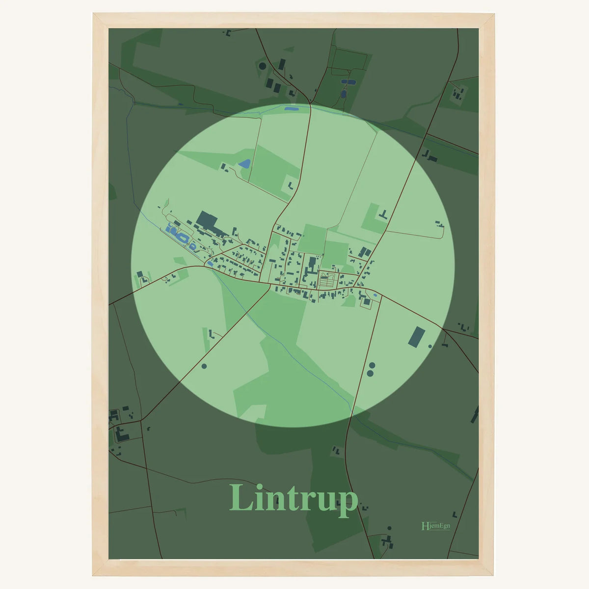 Lintrup plakat – Centrum 2026 – Lys pastel grøn
