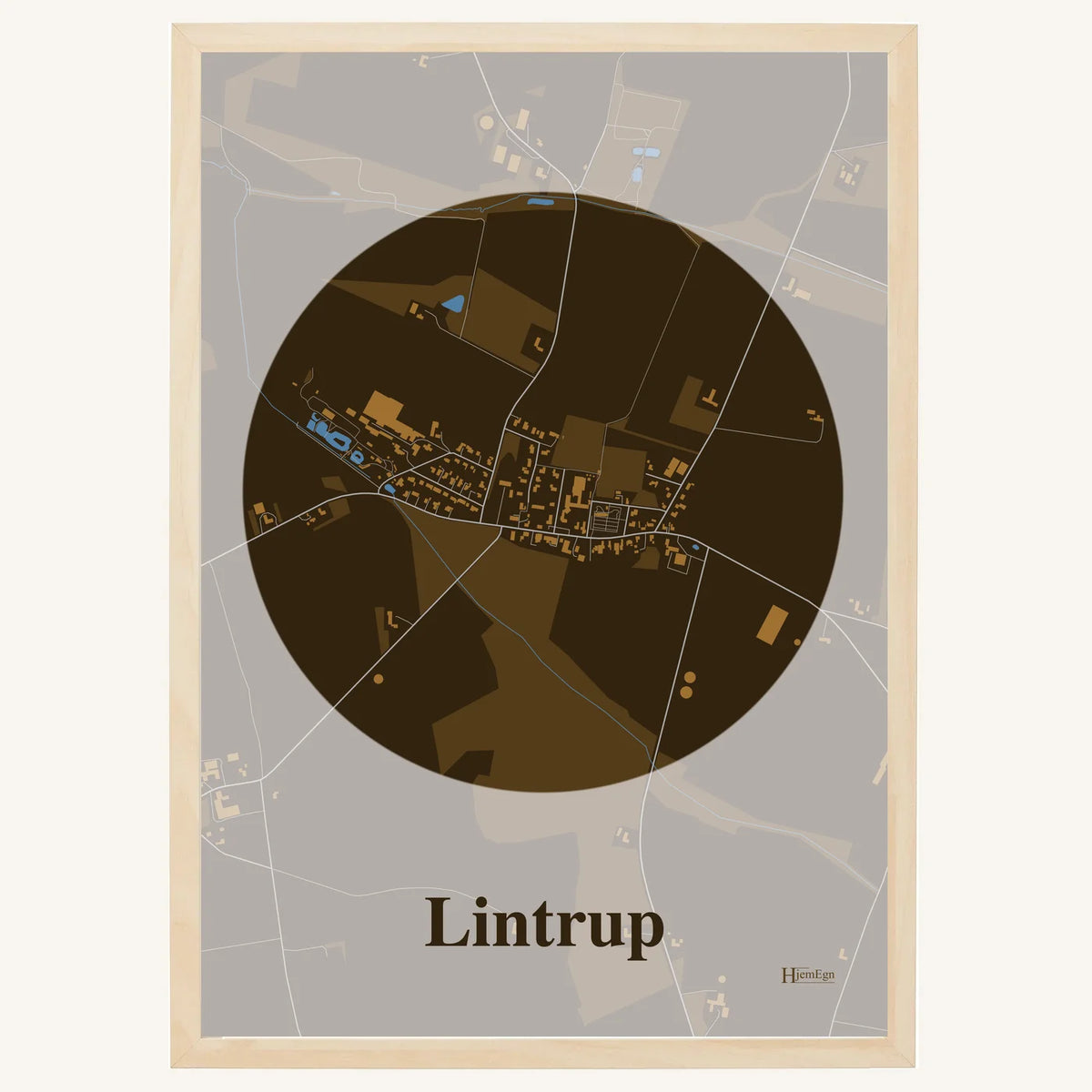 Lintrup plakat – Centrum 2026 – Mørk brun