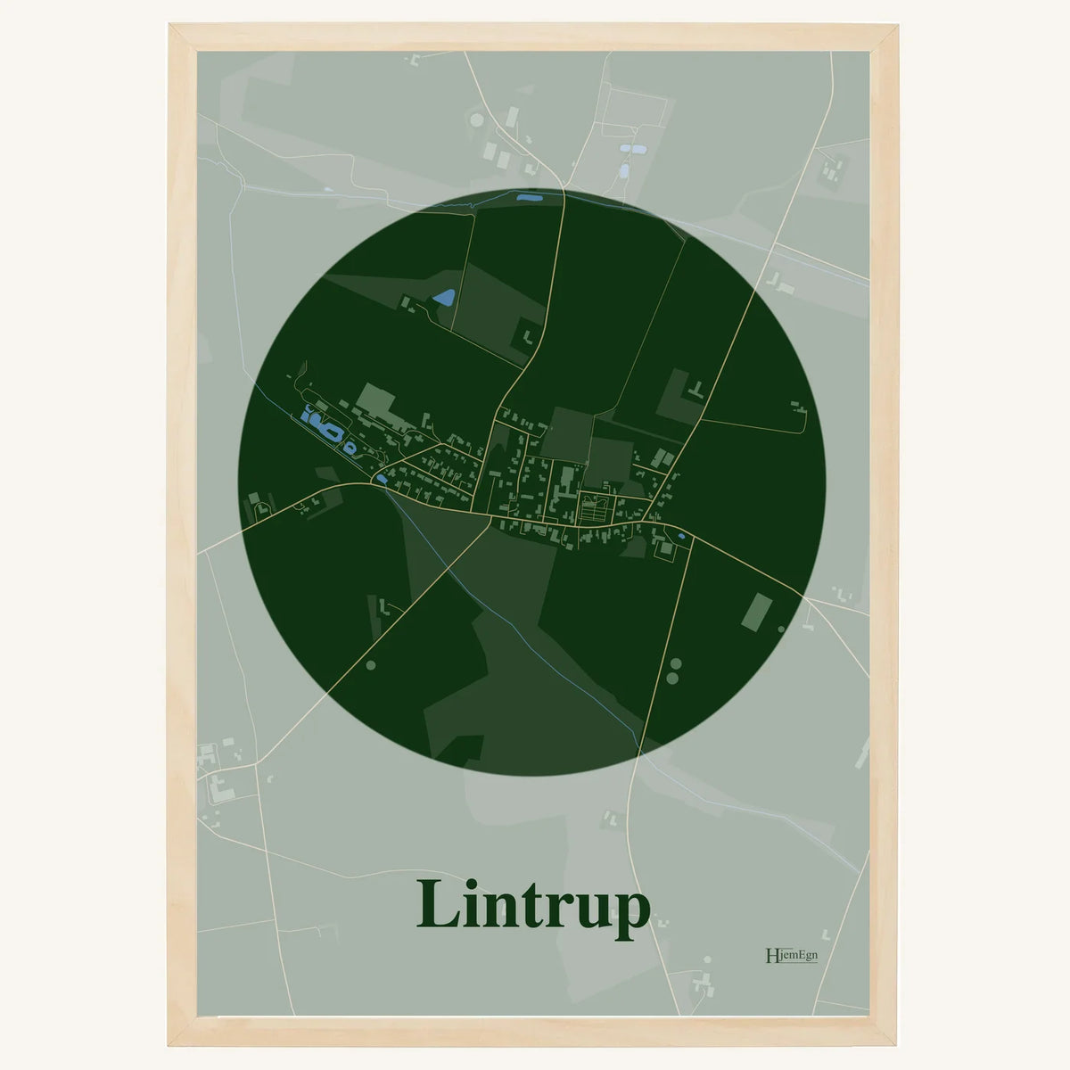 Lintrup plakat – Centrum 2026 – Mørk grøn