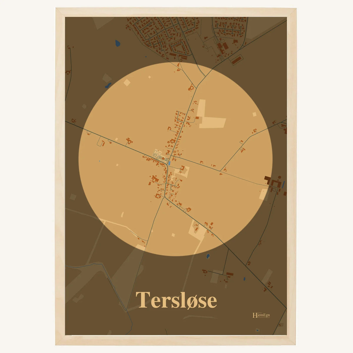 Tersløse plakat – Centrum 2026 – Lys pastel brun
