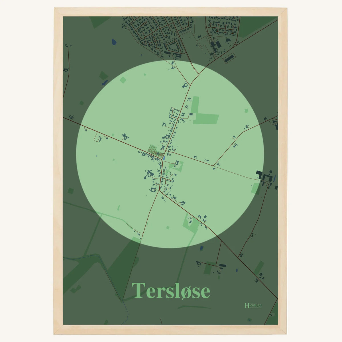 Tersløse plakat – Centrum 2026 – Lys pastel grøn