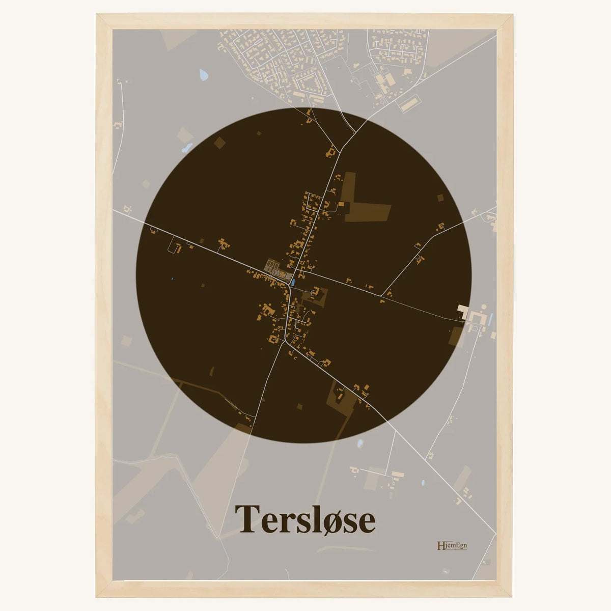 Tersløse plakat – Centrum 2026 – Mørk brun