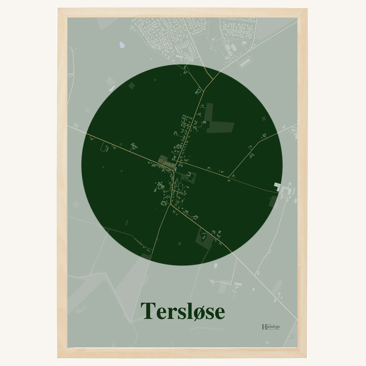 Tersløse plakat – Centrum 2026 – Mørk grøn