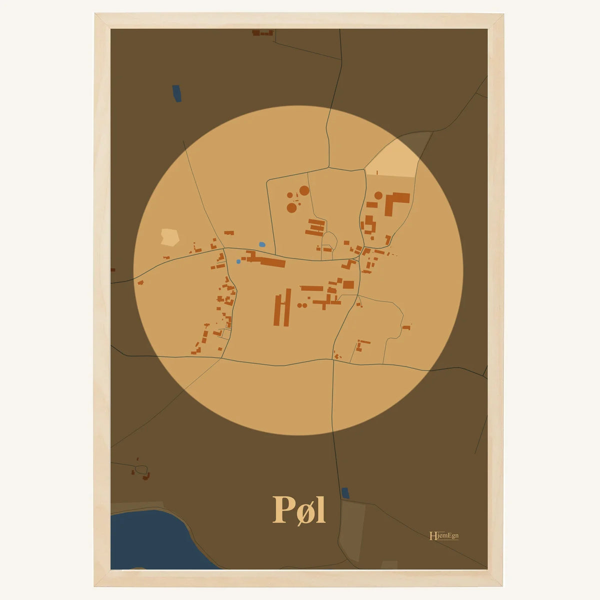 Pøl plakat – Centrum 2026 – Lys pastel brun