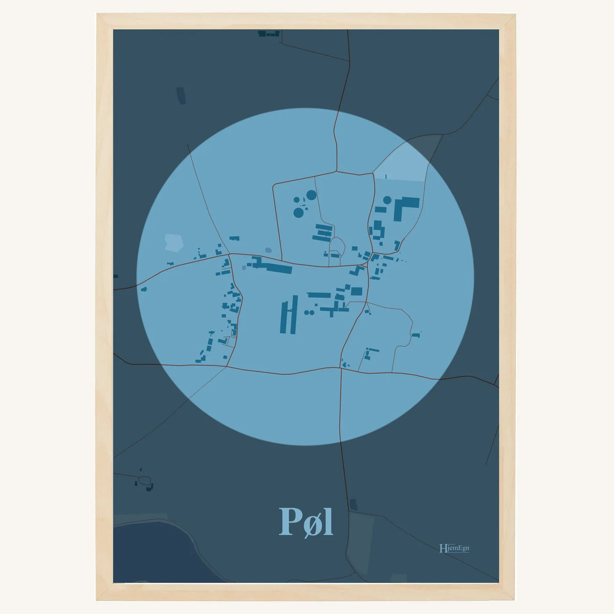 Pøl plakat – Centrum 2026 – Lys pastel blå