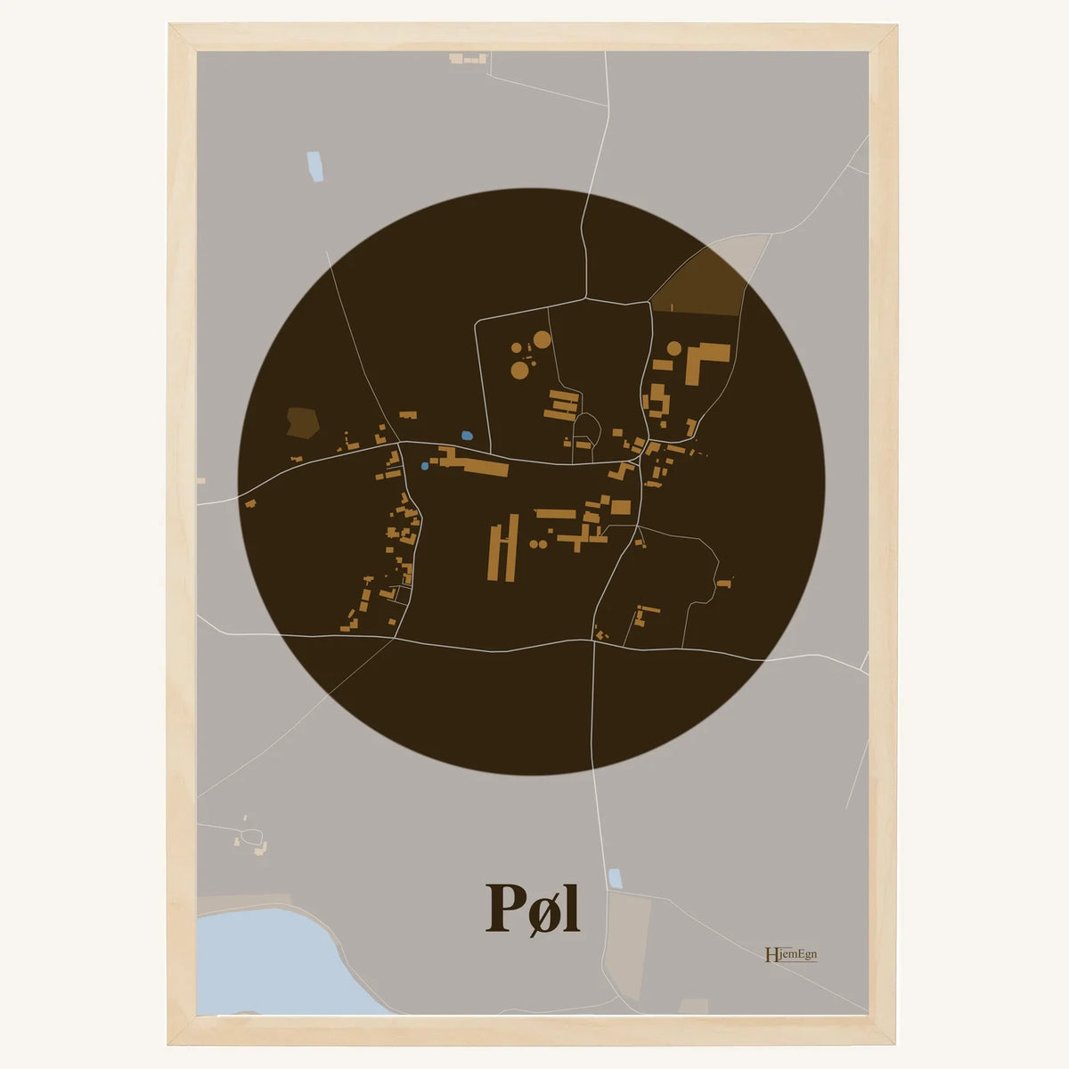 Pøl plakat – Centrum 2026 – Mørk brun