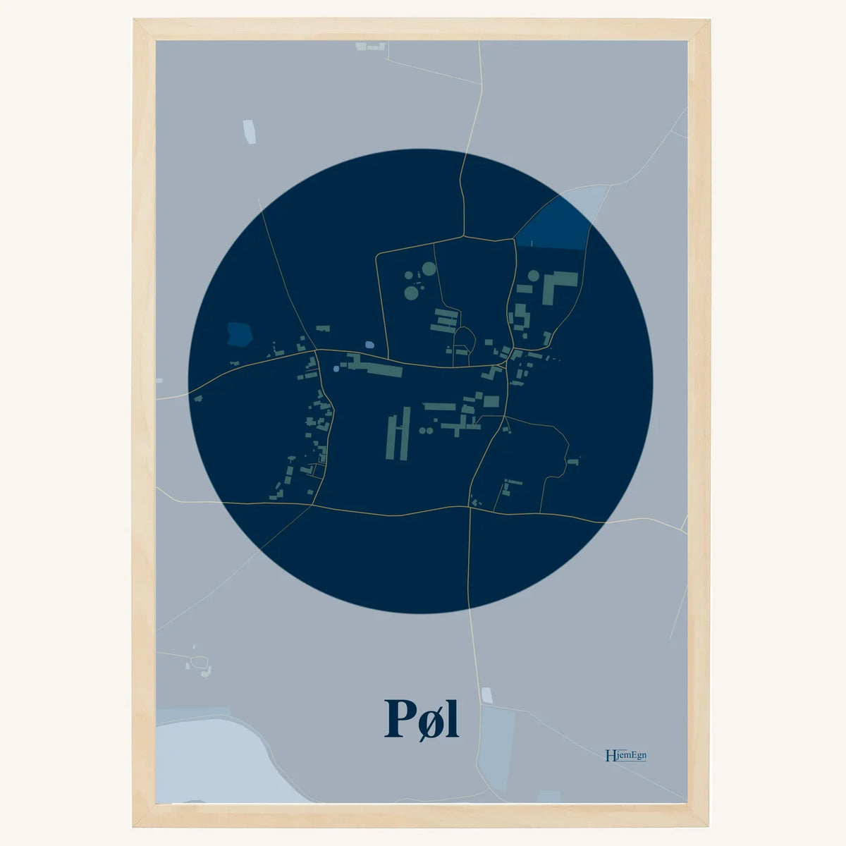 Pøl plakat – Centrum 2026 – Mørk blå