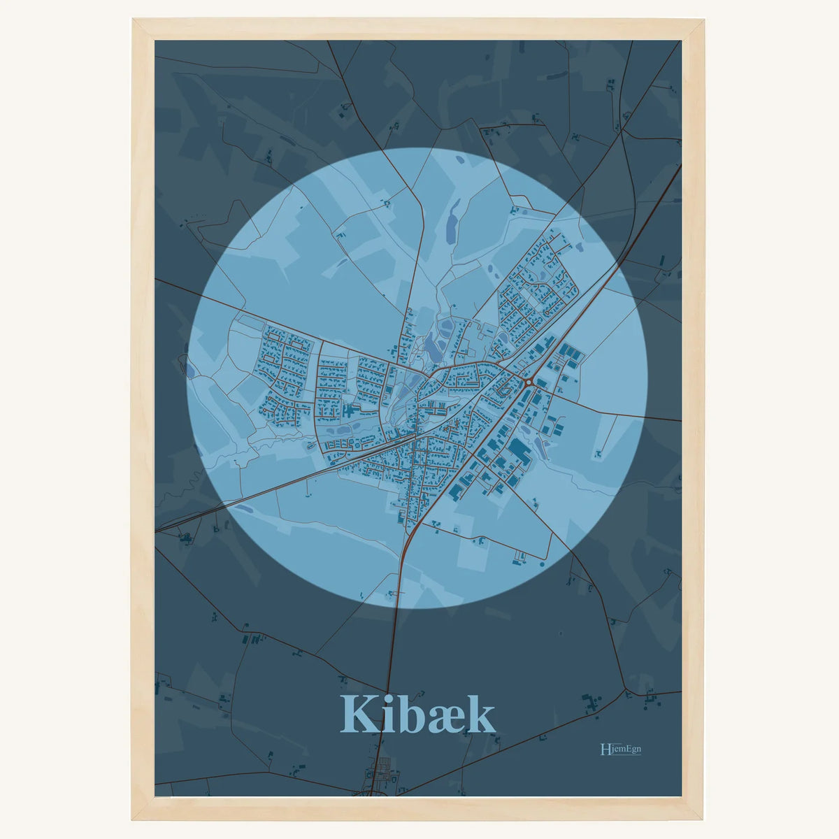 Kibæk plakat – Centrum 2026 – Lys pastel blå
