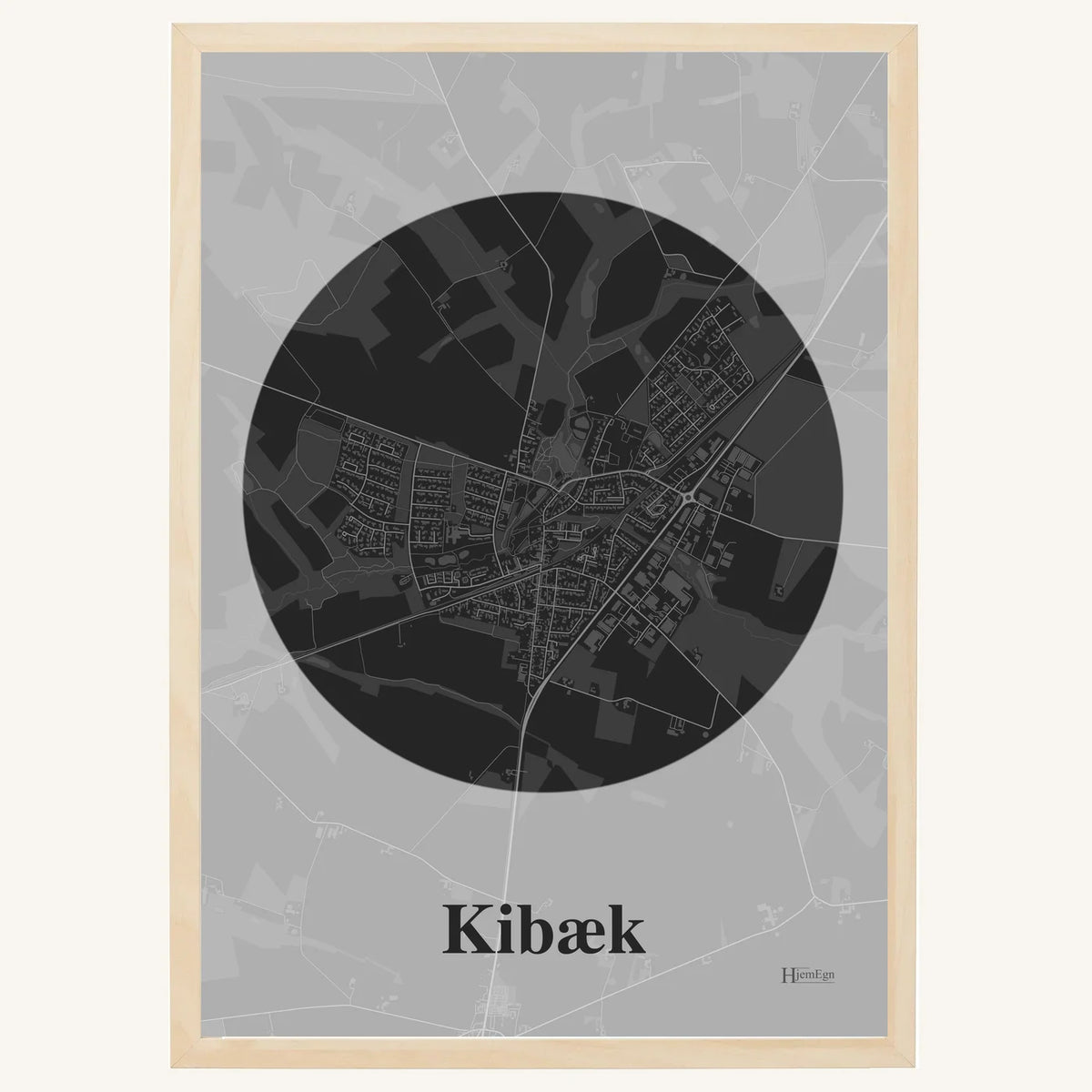 Kibæk plakat – Centrum 2026 – Mørk grå