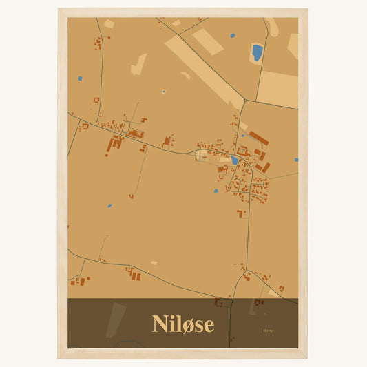 Niløse plakat – Firkantet 2026 – Lys pastel brun