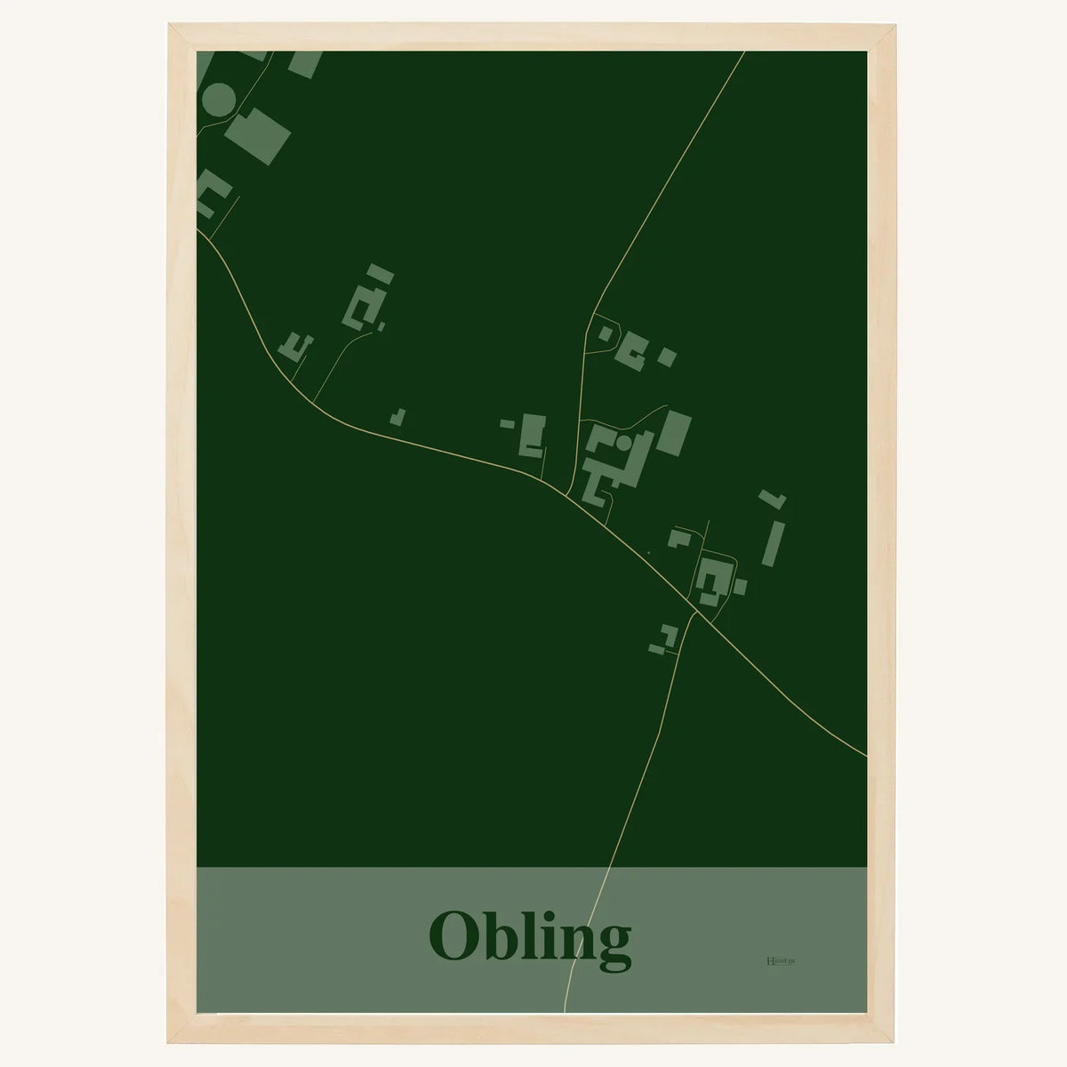 Obling plakat – Firkantet 2026 – Mørk grøn