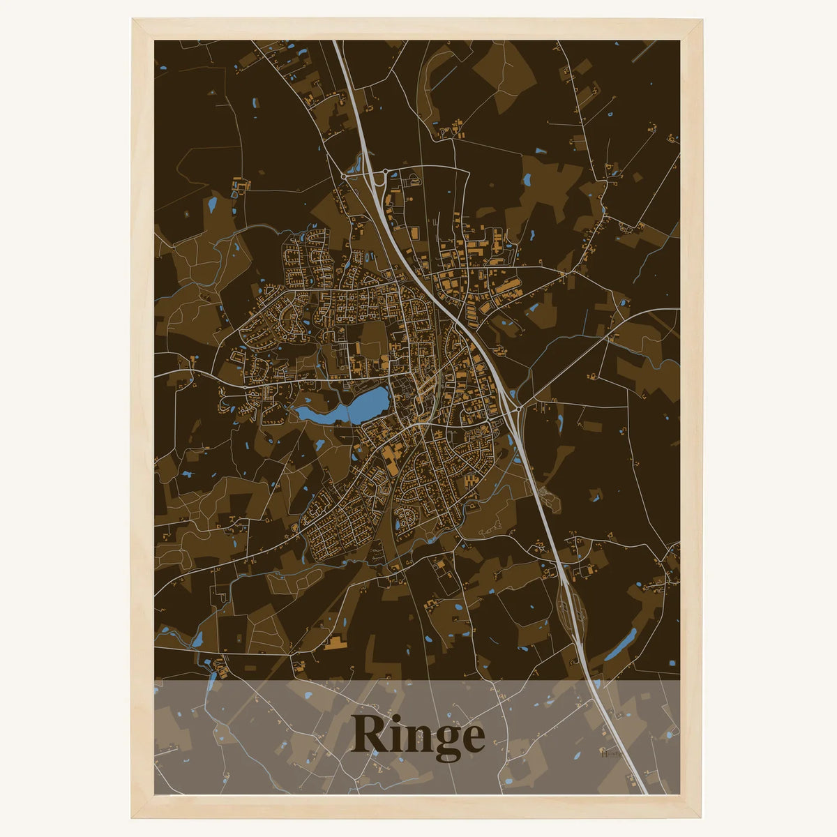 Ringe plakat – Firkantet 2026 – Mørk brun