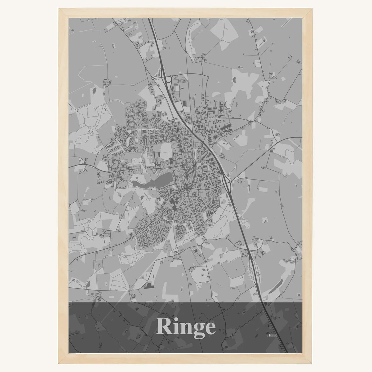 Ringe plakat – Firkantet 2026 – Lys pastel grå