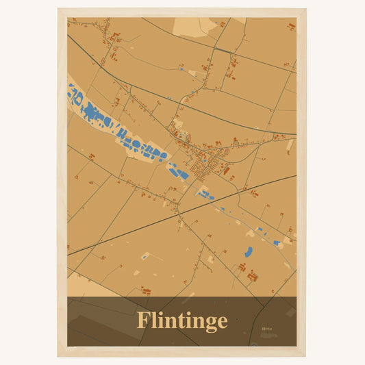 Flintinge plakat – Firkantet 2026 – Lys pastel brun