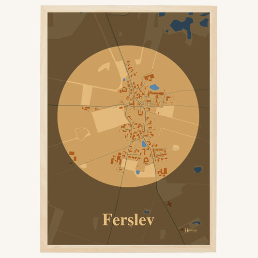 Ferslev plakat – Centrum 2026 – Lys pastel brun