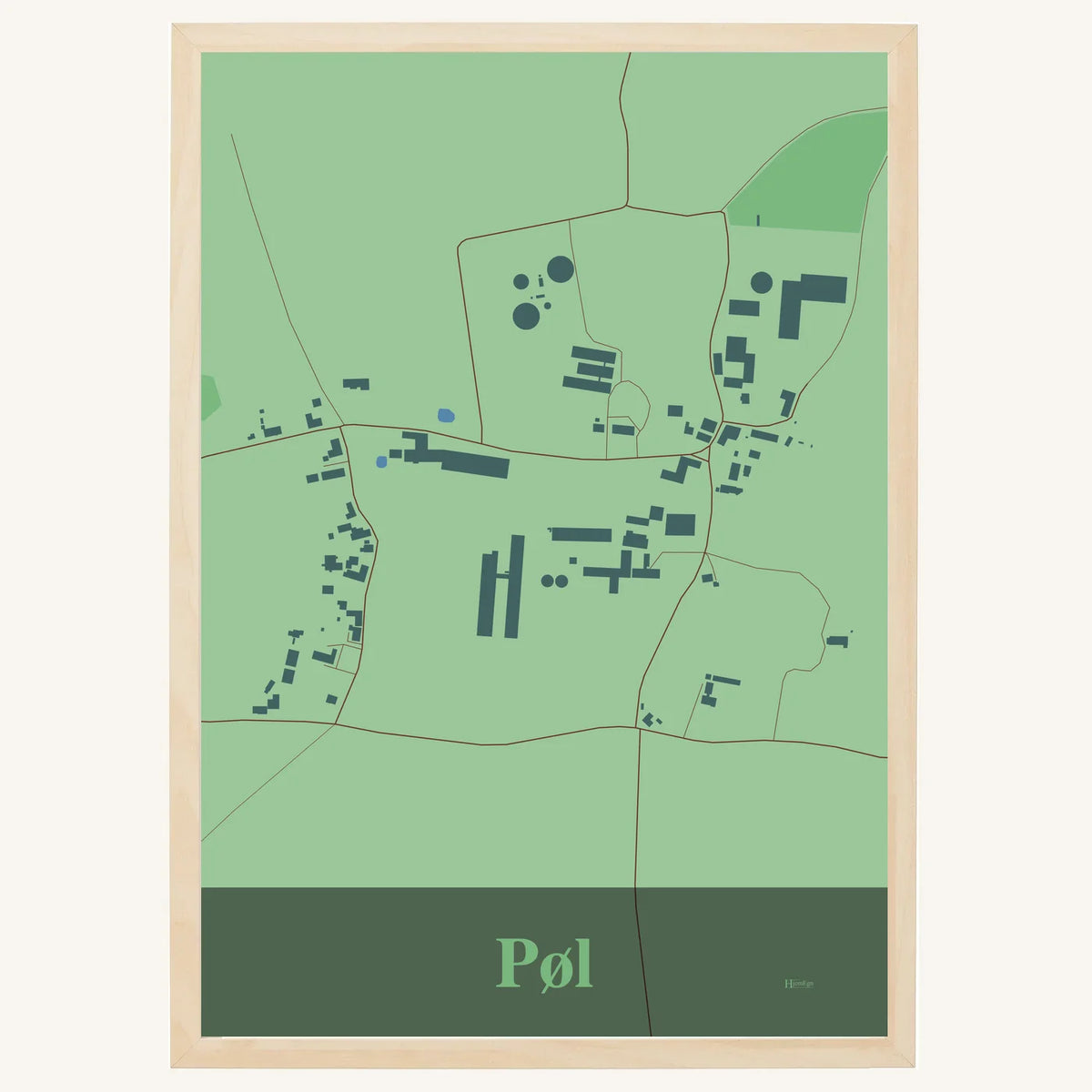 Pøl plakat – Firkantet 2026 – Lys pastel grøn